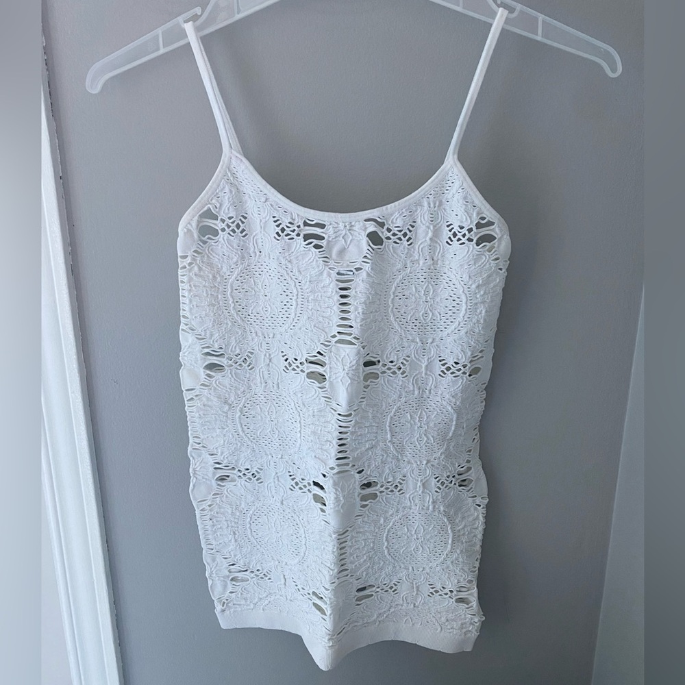 Chic White Lace Camisole for Women